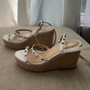 Soda Womens Open Toe Casual Platform Sandals